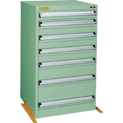 Medium-Duty Cabinet, VE6S Type, With 3-Lock Safety Mechanism and Overturning Prevention Fittings (Height 1,000 mm)