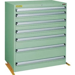 Medium-Duty Cabinet, VE9S Type, With 3-Lock Safety Mechanism and Overturning Prevention Fittings (Height 1,000 mm)