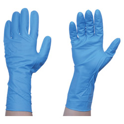 Nitrile Rubber Gloves, TRUSCO Disposable, TG Strong 0.26 Powder Free Blue S/M/L 50 Pairs