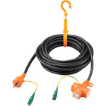 Snap Plug Extension Cord with Grounding Wire Retainer