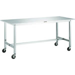 All Stainless Steel Work Bench, Casters with Conducting Stainless Steel Fittings, SUS304, Equal Load (kg) 150 SW3-1560CD100