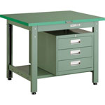 Medium Work Bench with Lower Shelf / 3-Shelf Cabinet Average Load (kg) 800 GWS-1875D3