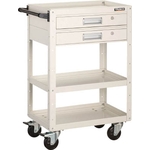 Eagle Wagon (Rubber Casters 4-Wheel Swivel Specification / with Two Tier Drawers) EGW-973V2J-YG
