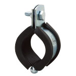 Piping Bracket, Vibration Proof CL Hanging Band and 3t Rubber (Zinc Plating/Stainless)