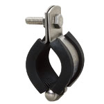 Piping Bracket, Stainless Steel and Vibration Proof Band and 3t Rubber