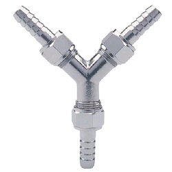 Hose Fittings - Y Hose Joint (Plated) HY HY-3209