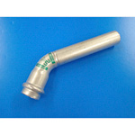 Double Press One End Socket 45° Elbow with Safety Function, for Stainless Steel Pipes WP-45SE-25