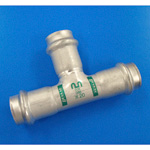 Double Press Tee with Safety Function, for Stainless Steel Pipes WP-T-60X50