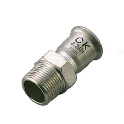 Press Fitting for Stainless Steel Pipes SUS Press Male Adapter Socket