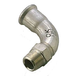 Press Fitting for Stainless Steel Pipes SUS Press Male Adapter Elbow SP-ML-40X11/2