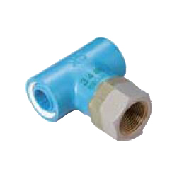 Preseal Core Joint, Insulation Type, for Device Connection (Fitting for Prevention of Contact Between Dissimilar Metals), ZF Series, Male Adapter, Reducing Tee