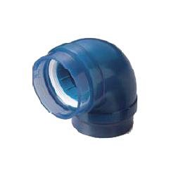 Pre-Seal Core Transparent PC Core Fitting Normal Type TPC Series Reducer Elbow for Connection of Lining Steel Pipes P-TPC-RL-25X15