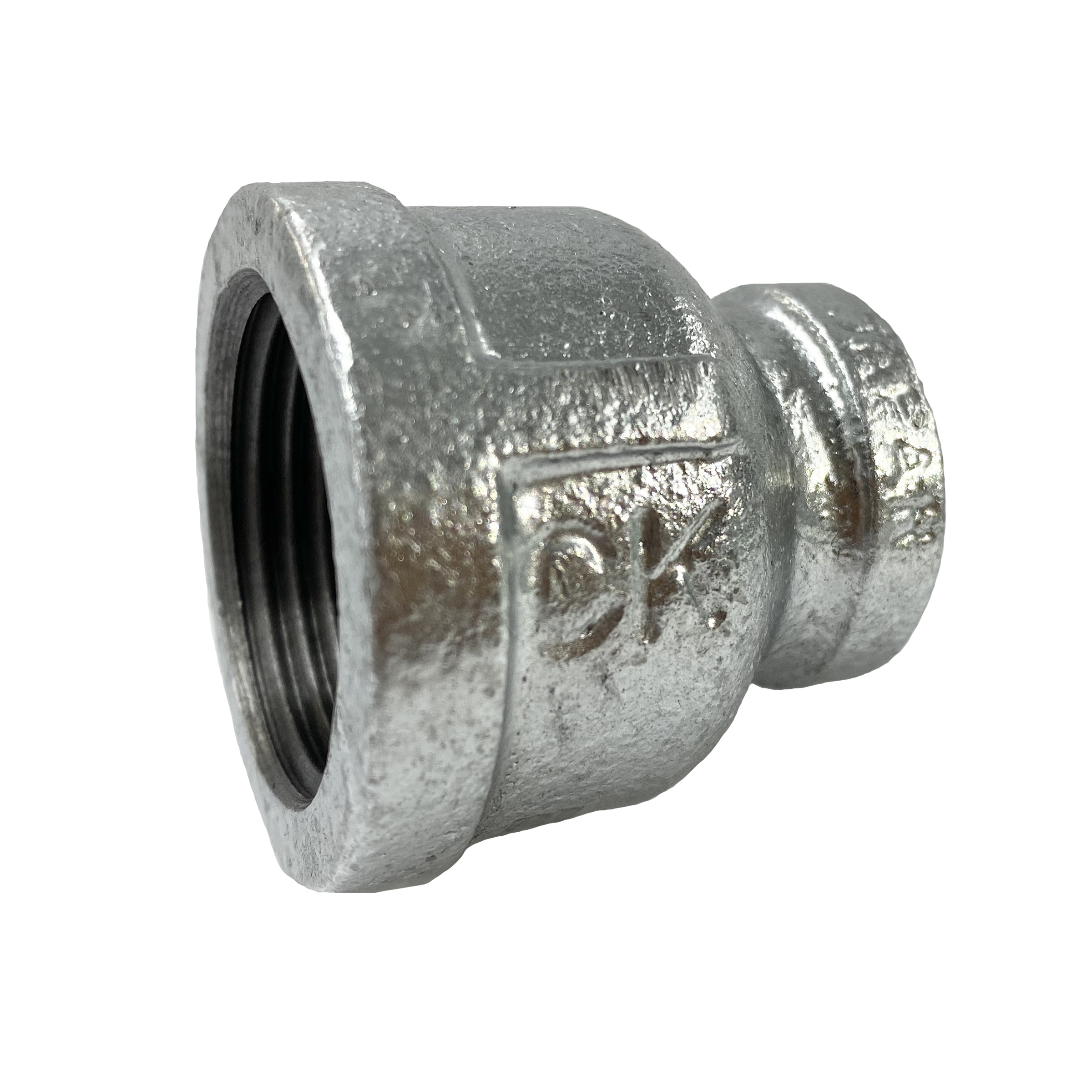 CK Fittings - Screw-in Type Malleable Cast Iron Pipe Fitting - Socket with Different Diameters with Band BRS-32X15-W