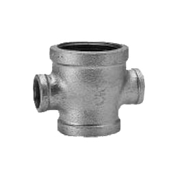 CK Fittings - Screw-in Type Malleable Cast Iron Pipe Fitting - Unequal Diameter Cross BRCR-50X40X25X25-W