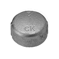 CK Fittings - Screw-in Type Malleable Cast Iron Pipe Fitting - Cap CA-80-B