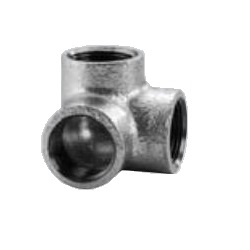 CK Fittings - Screw-in Type Malleable Cast Iron Pipe Fitting - Cross Elbow SOL-15-W