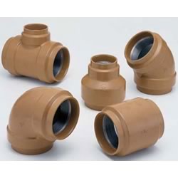 Pressure Pipe Exterior Cladding 20 K Fitting Tee with Different Diameters PCHB-RT-100X65
