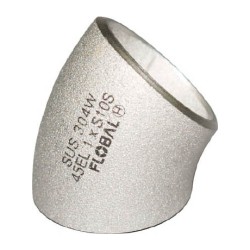 FLOBAL Butt Weld Fitting 45 Degree Elbow (Long) B-45EL-10S-80A