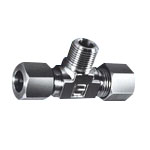 For Copper Pipe, B-Type Compression Fitting, GT-2 Type, MALE BRANCH TEE GT-2-6-R1/8-B