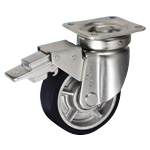 Caster for Heavy Loads - Swivel (with Rotation Stopper) JHB Type, Size 150 mm RJHB-150