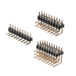 PBT4830 Pin Header / PSR-40 Pin (Square Pin), 2.54 mm Pitch, Right Angle (1 Row / 2 Rows / 3 Rows)