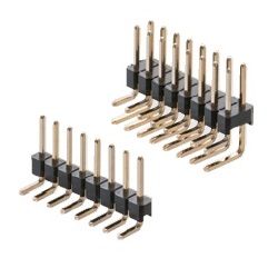 Nylon Pin Header / PSR-20 Pin (Square Pin), 2.00 mm Pitch, Right Angle (1 Row / 2 Rows)