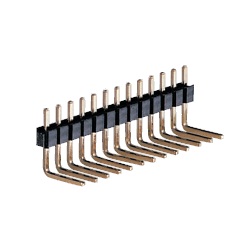 PCB Vertical Mounting Terminal (Fixed L-Type) / MLS Pin (Square Pin), 2.00 mm Pitch, Right Angle (1 Row)