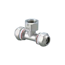Mechanical Fitting Water Faucet T for Stainless Steel Pipes ZLWT-25X25A