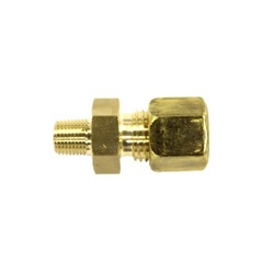 Fittings and Valves for Copper Pipes, Compression Fitting for B-1 Type Copper Pipe, Connector (Male) KC12-R1/4-B-1