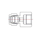 Double Ferrule Type Tube Fitting Gauge Connector DGA