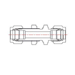 Double Ferrule Model Tube Fitting Partition Union MDSU