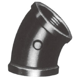 Screw-In PL Fitting, 45° Elbow with Collar PL-45BL-5