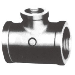 Screw-In PL Fitting, Reducing Tee with Collar (Small Branch Diameter) PL-BRT-11/4X11/4X3/4