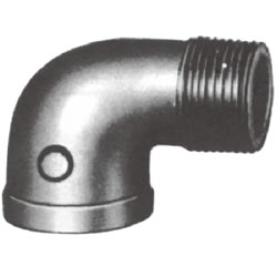Screw-In Malleable Cast Iron Pipe Fitting, Street Elbow (with Collar) SL-B-3/8