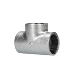 Screw-In Malleable Cast Iron Pipe Fitting, Tee T-W-3/8