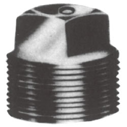 Screw-In Malleable Cast Iron Pipe Fitting, Plug P-B-6