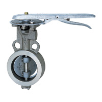 10K Butterfly Valve (Lever), Stainless Steel UB (SCS13A/PTFE+SUS304) GL-10UB-65A