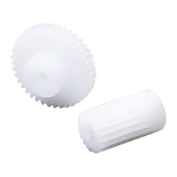 Spur Gear m0.5 POM White (Polyacetal) Type