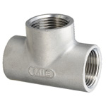 Stainless Steel Screw-In Pipe Fitting, Tee [T] SCS13A-T-1/8B