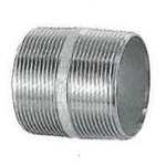Stainless Steel Screw-In Pipe Fittings, Dual Nipples [N] SUS304-N-1/2B