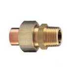 Copper Tube Fitting, Copper Tube Fitting for Hot Water Supply, Copper Tube External Threaded Union M153G-22.22
