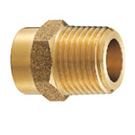 Copper Tube Fitting, Copper Tube Fitting for Hot Water Supply, Copper Tube External Threaded Socket (Bronze Rod) M154G-1/2X15.88