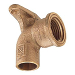 Copper Tube Fitting, Copper Tube Fitting for Hot Water Supply, Water Faucet Elbow with Copper Tube Reverse Shoulder Seat