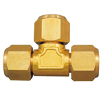 Copper Pipe Tee Fittings for Flared Copper Pipes, Refrigerant Type M149FKD-9.52X9.52