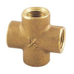 Auxiliary Material for Piping, Fitting, and Plumbing, Fitting for Water Supply Piping, Gunmetal Cross