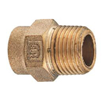Copper Tube Fitting, Copper Tube Fitting for Hot Water Supply, Copper Tube External Threaded Socket M154GS-1/2X22.22