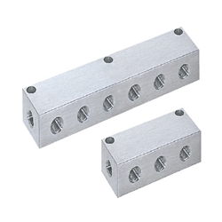 Manifold Blocks - Pneumatic - Lateral and Vertical Through Hole / Lateral Through Hole, Upper Hole BMSLN4-23