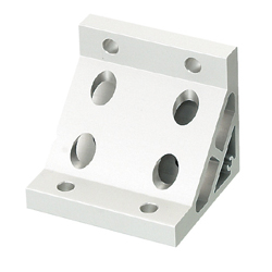 Tabbed Brackets / Extruded Brackets - For 2 or More Slots - For 8-45 Series (Slot Width 10mm) Aluminum Frames HBLUW8-100-C-SEU