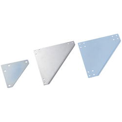 Sheet Metal Bracket For 5 Series (Slot Width 6mm) Aluminum Frames - Triangle-Shaped SHPTWUL5-SET