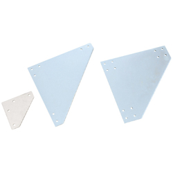 Sheet Metal Bracket For 8 Series (Slot Width 10mm) Aluminum Frames - Triangle-Shaped